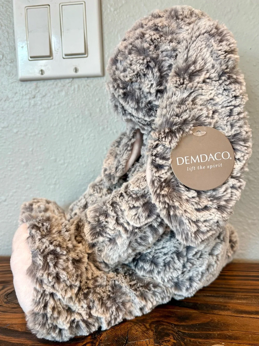 ♥️ DEMDACO Isabella Bunny Plush, “You Are So Loved,” Gray/Pink, BNWT